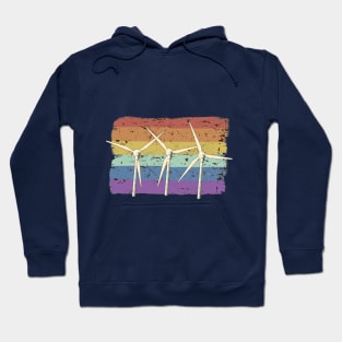 Pinwheels with rainbow colors (2) Hoodie